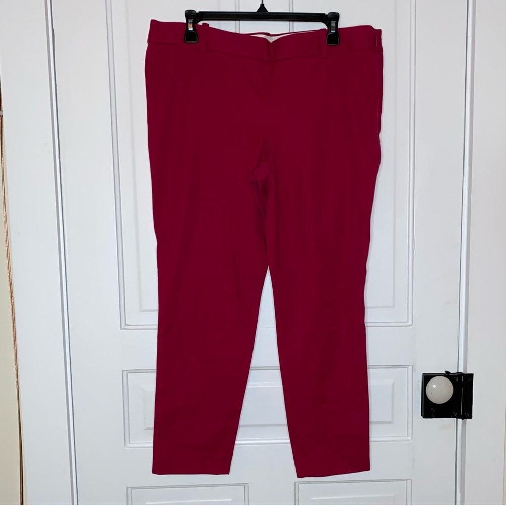 J. Crew Winnie Pant, Magenta EUC